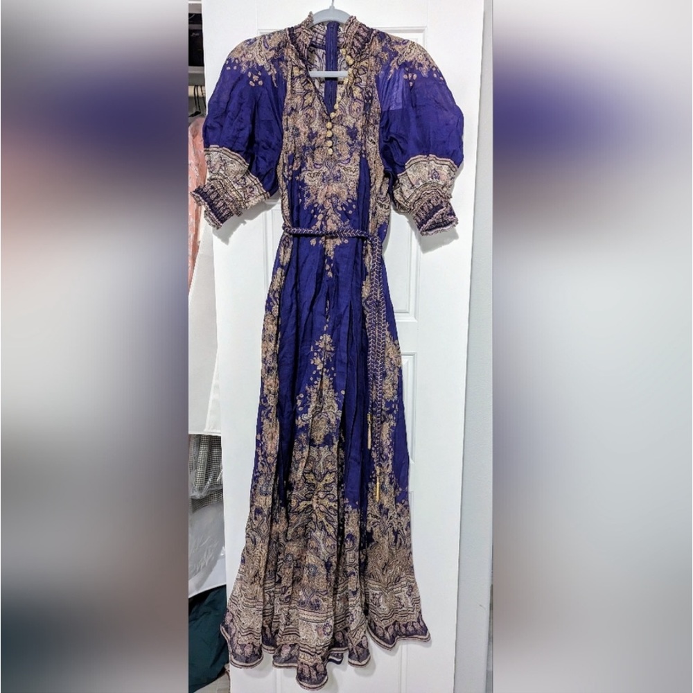 Zimmermann purple Swing Maxi Dress